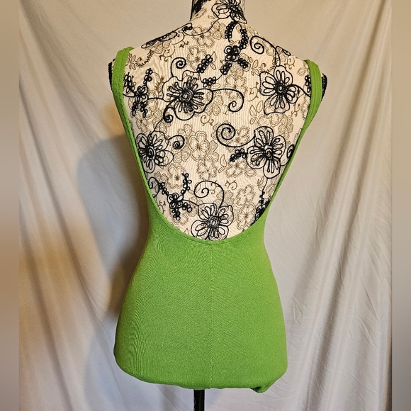 Green Vintage One Piece Bathing Suit - Picture 2 of 6